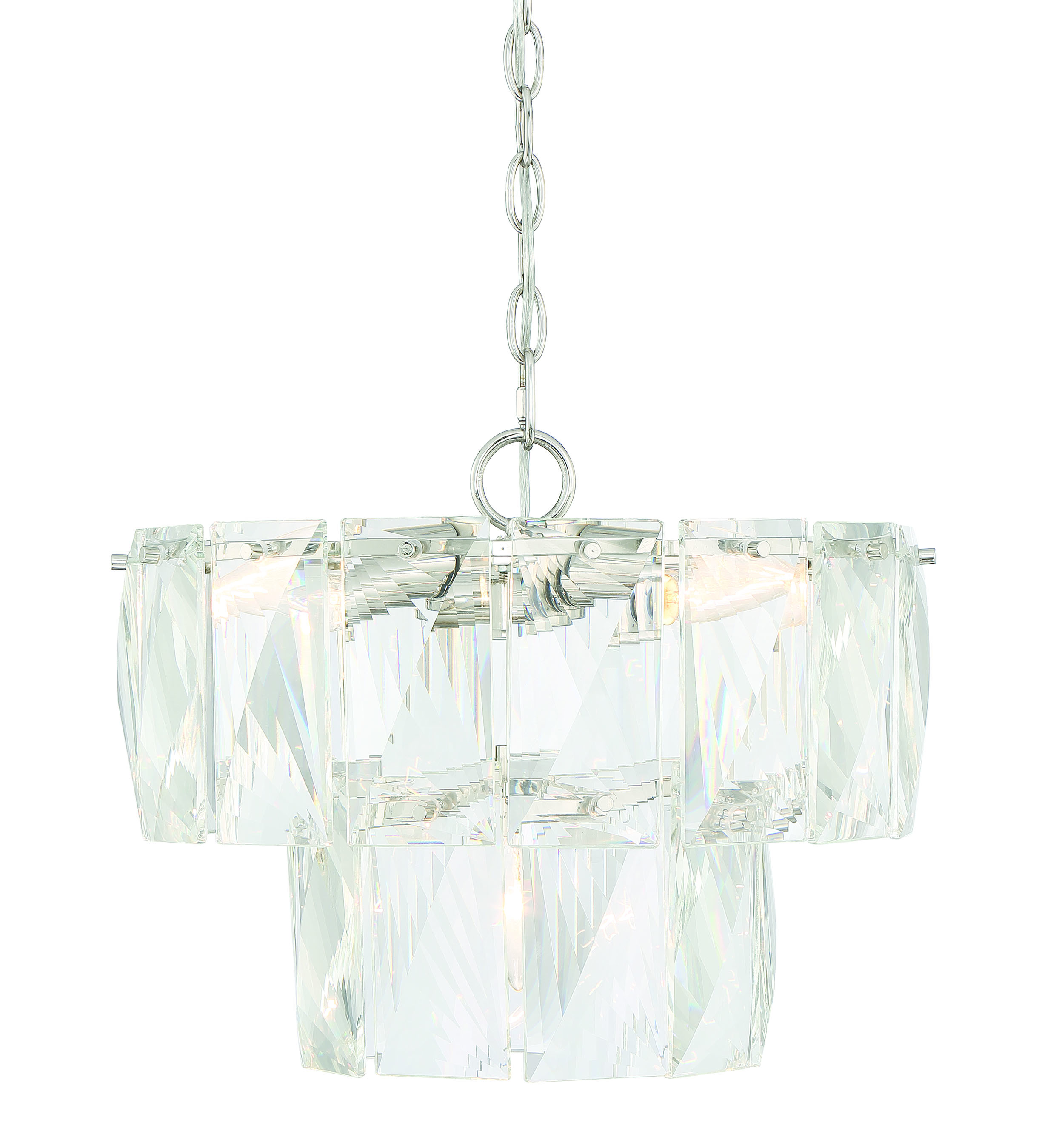 Savoy House Turner 4-Light Chandelier in Polished Nickel