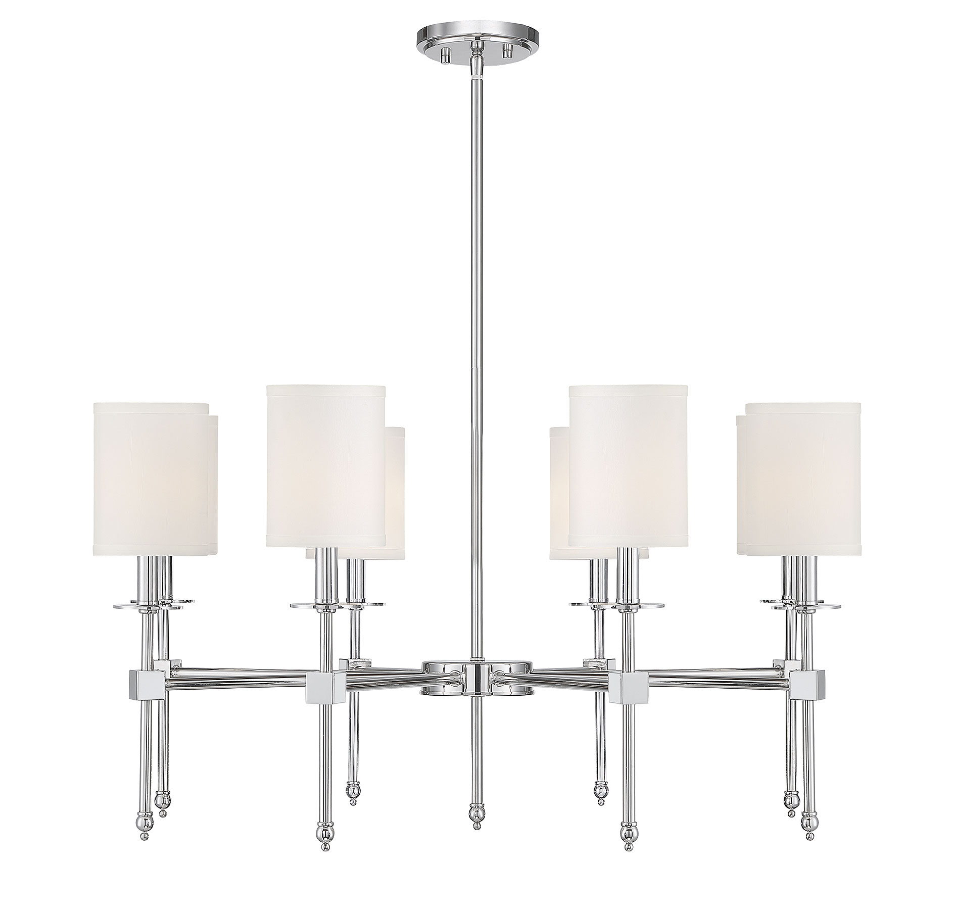 Savoy House Chatham 8-Light Chandelier in Polished Nickel