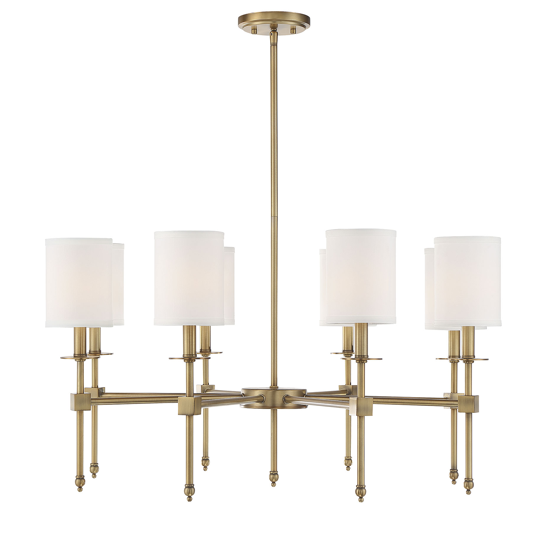 Savoy House Chatham 8-Light Chandelier in Warm Brass