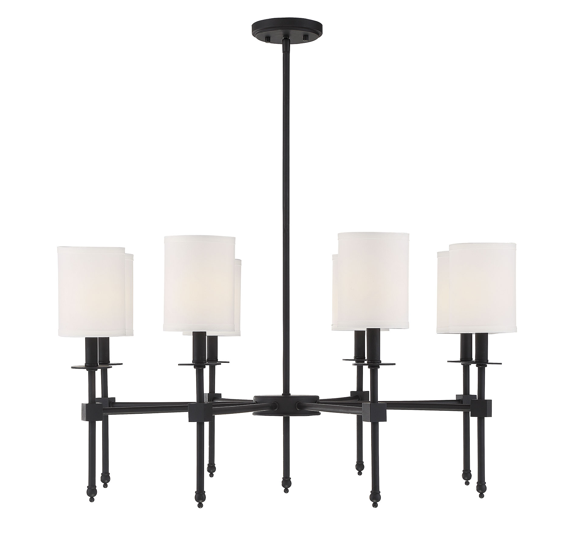 Savoy House Chatham 8-Light Chandelier in Matte Black