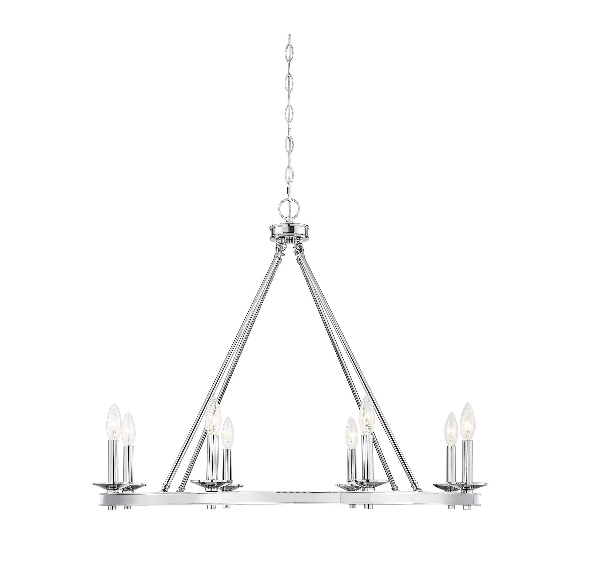 Savoy House Middleton 8-Light Chandelier in Polished Nickel