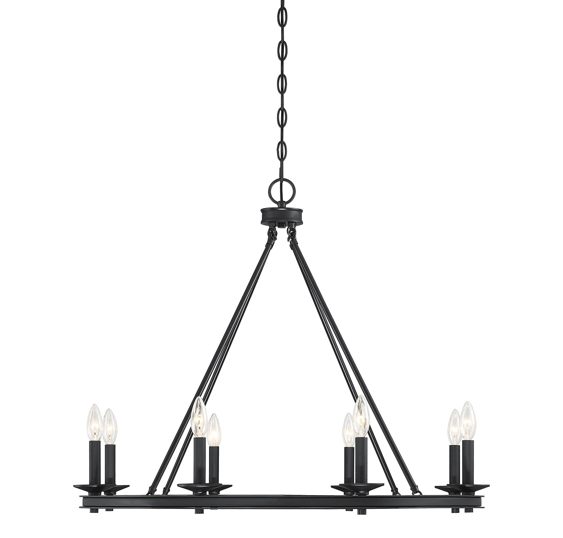 Trade Winds Pamela 8-Light Chandelier in Oil Rubbed Bronze