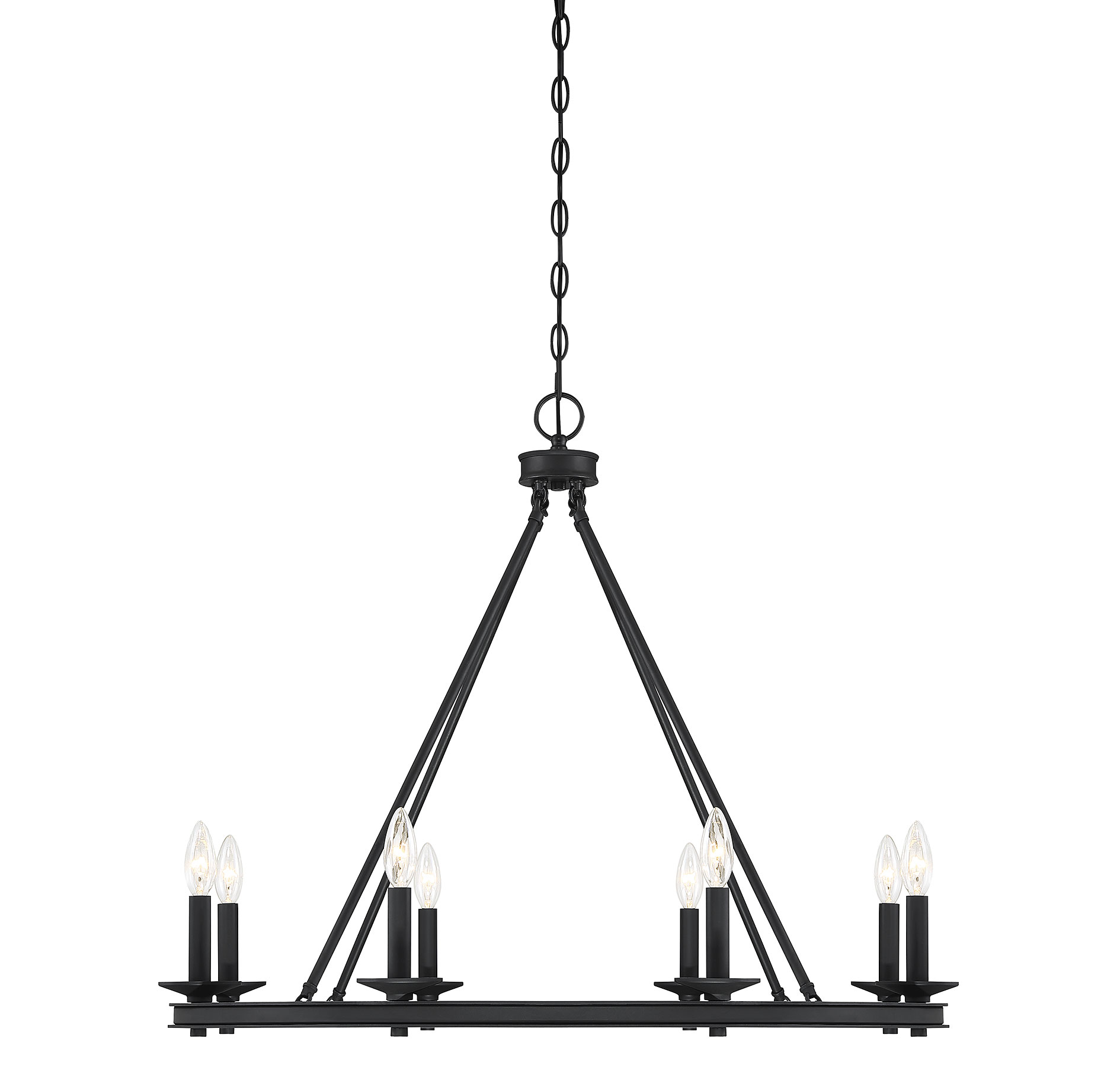 Savoy House Middleton 8-Light Chandelier in Matte Black