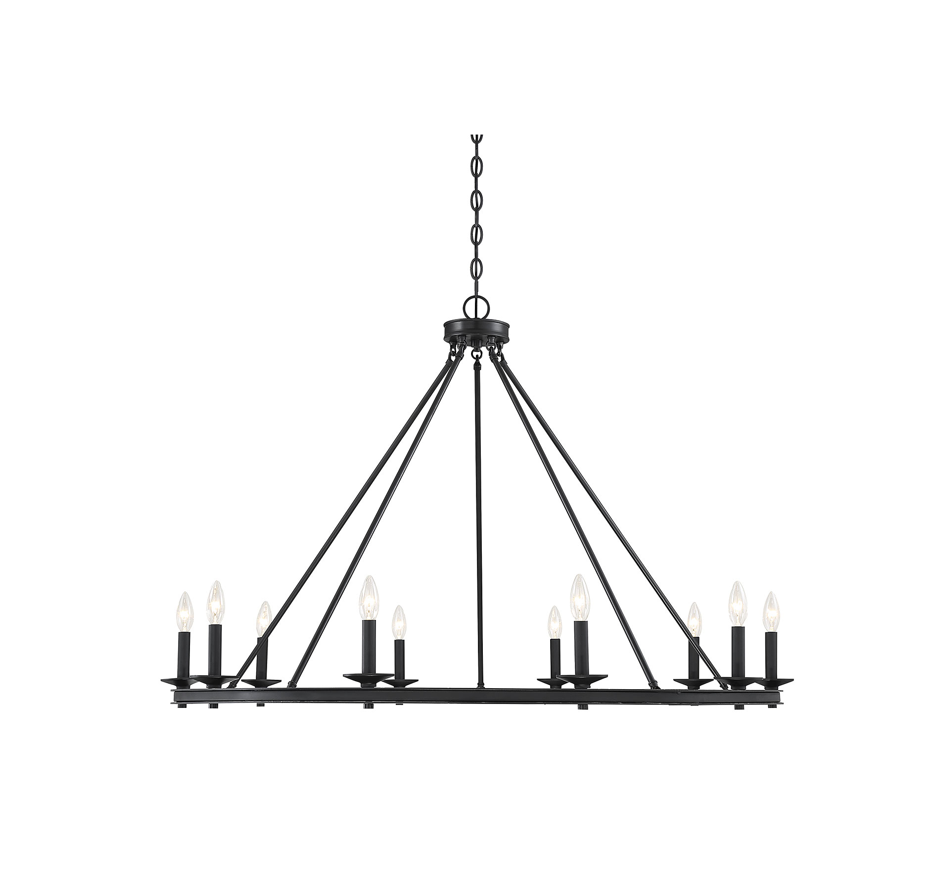 Savoy House Middleton 10-Light Chandelier in Matte Black