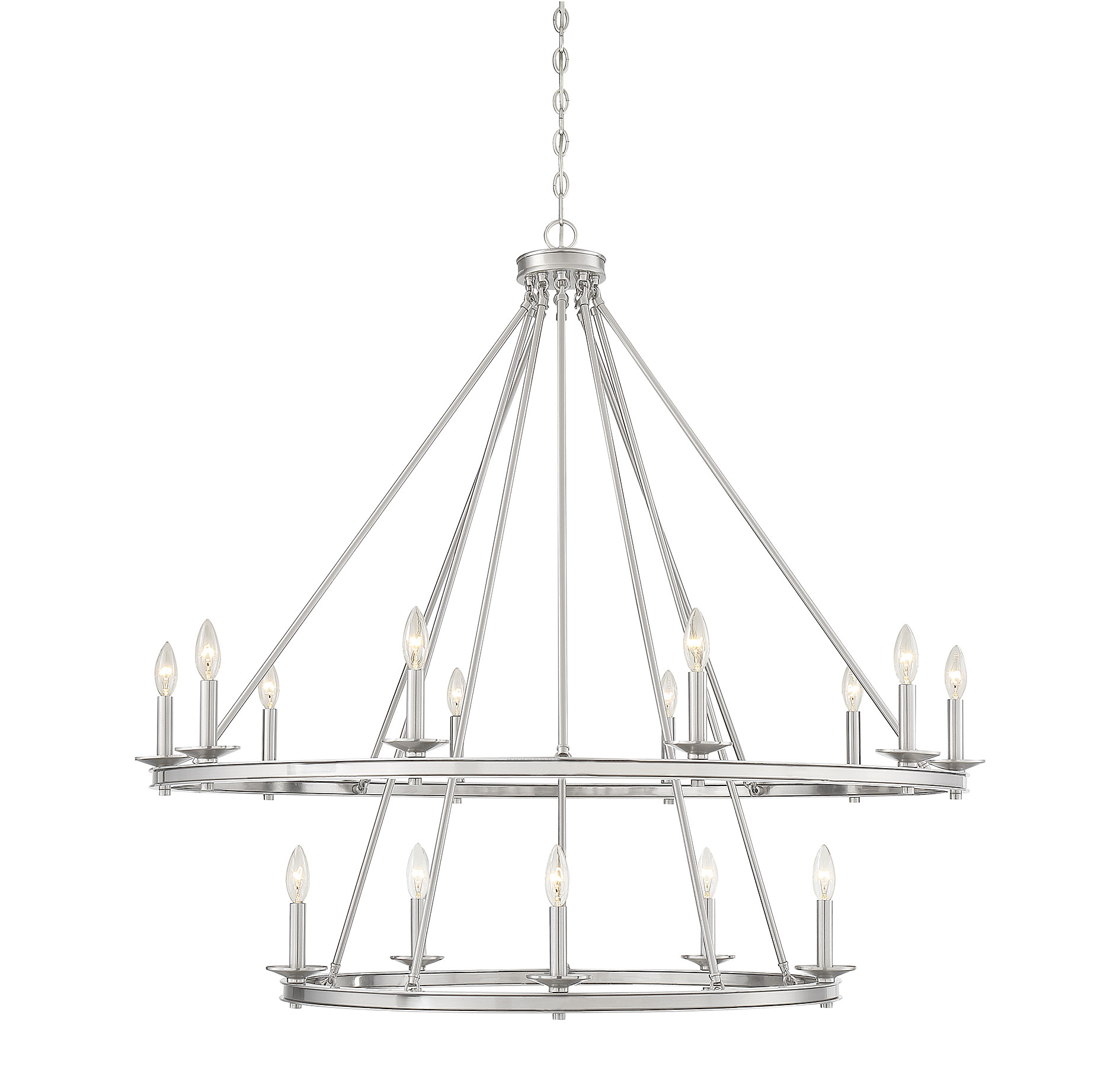 Savoy House Middleton 15-Light Chandelier in Satin Nickel