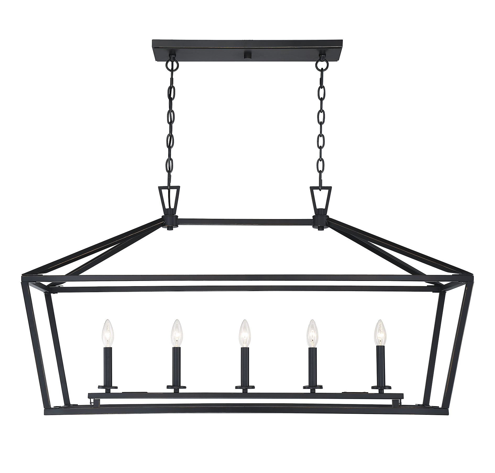 Savoy House Townsend 5-Light Linear Chandelier in Classic Bronze