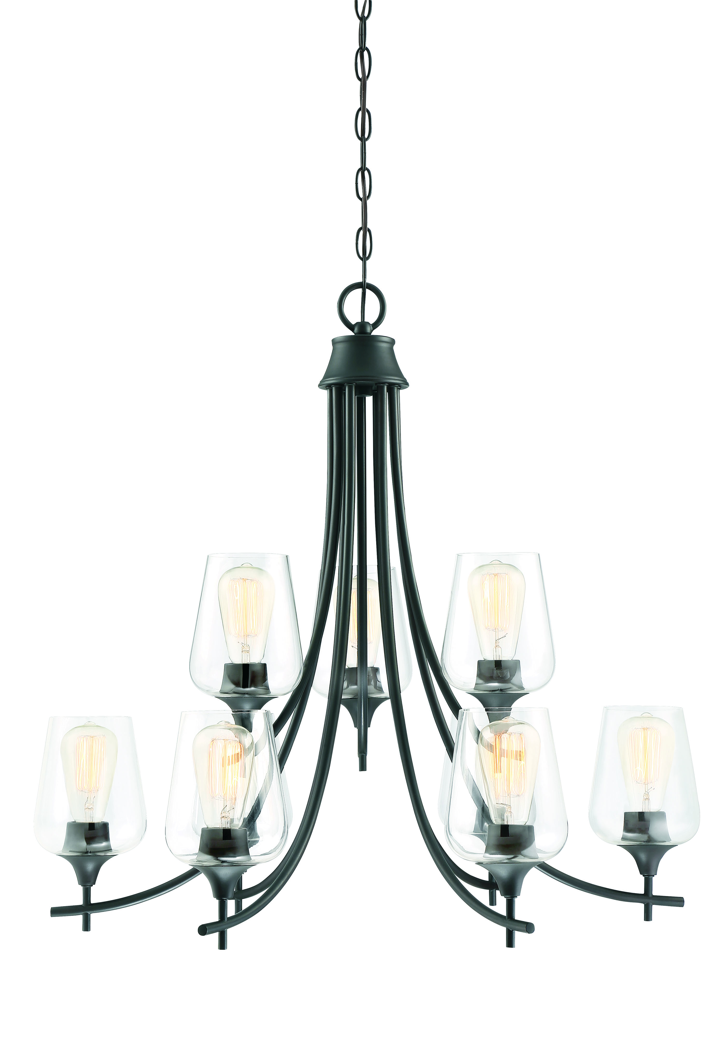 Savoy House Octave 30" 9-Light Chandelier in English Bronze