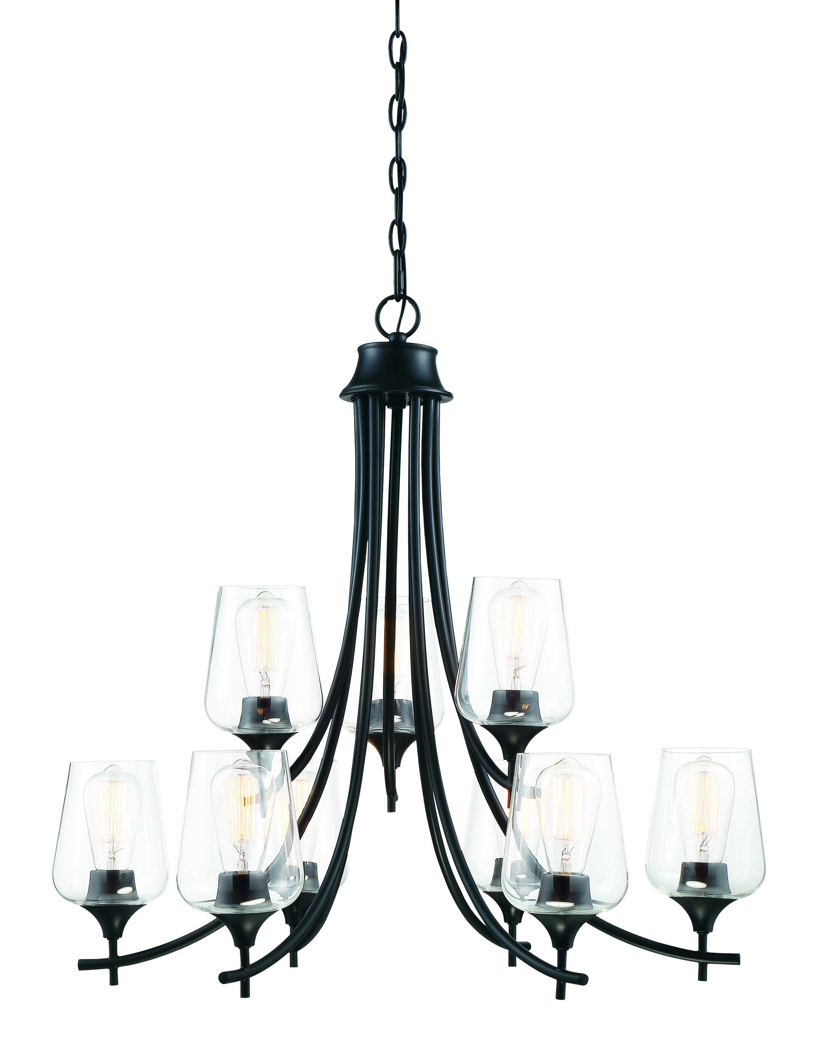 Savoy House Octave 9-Light Chandelier in Black