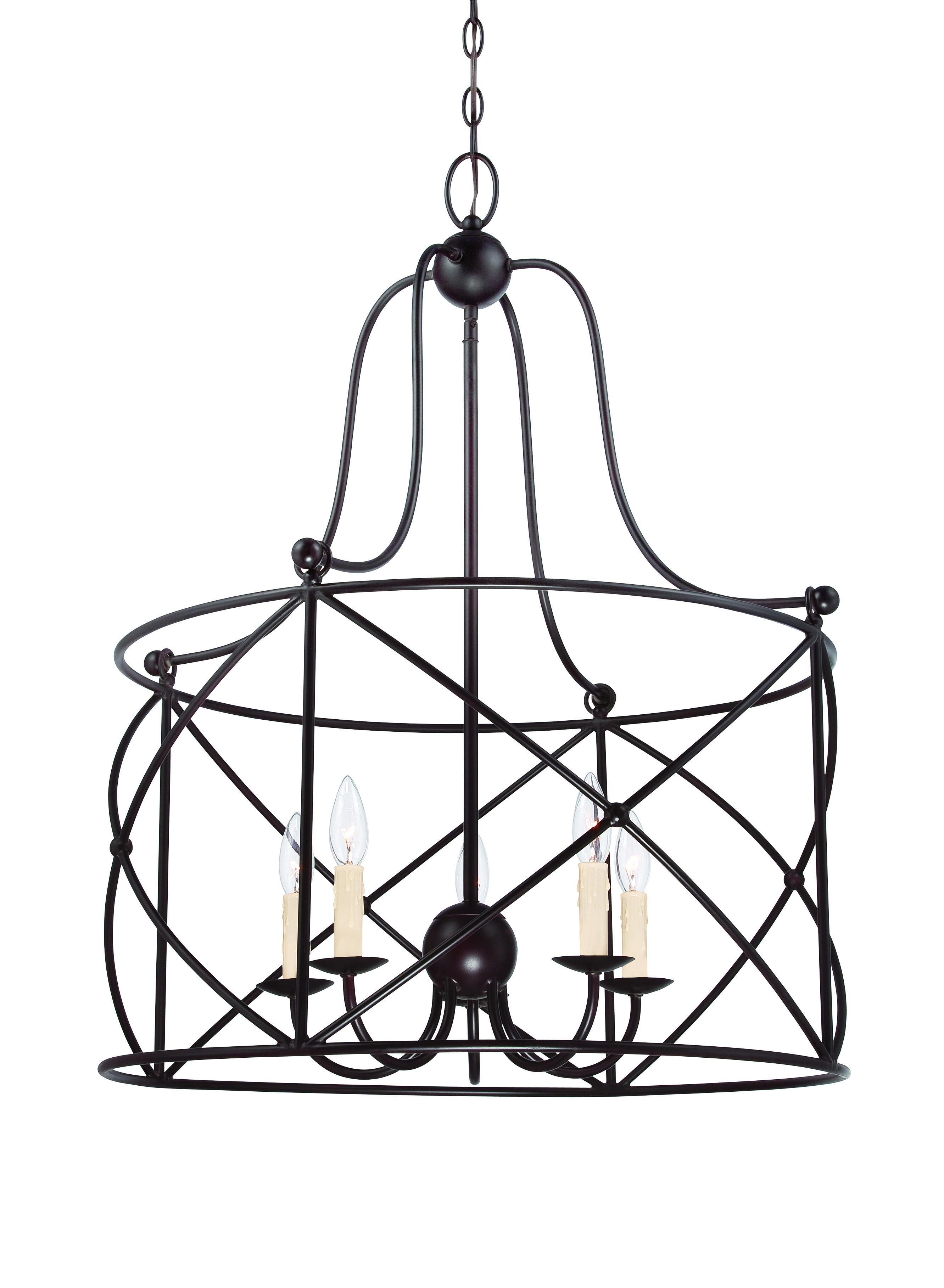 Savoy House Seneca 5-Light Pendant in English Bronze