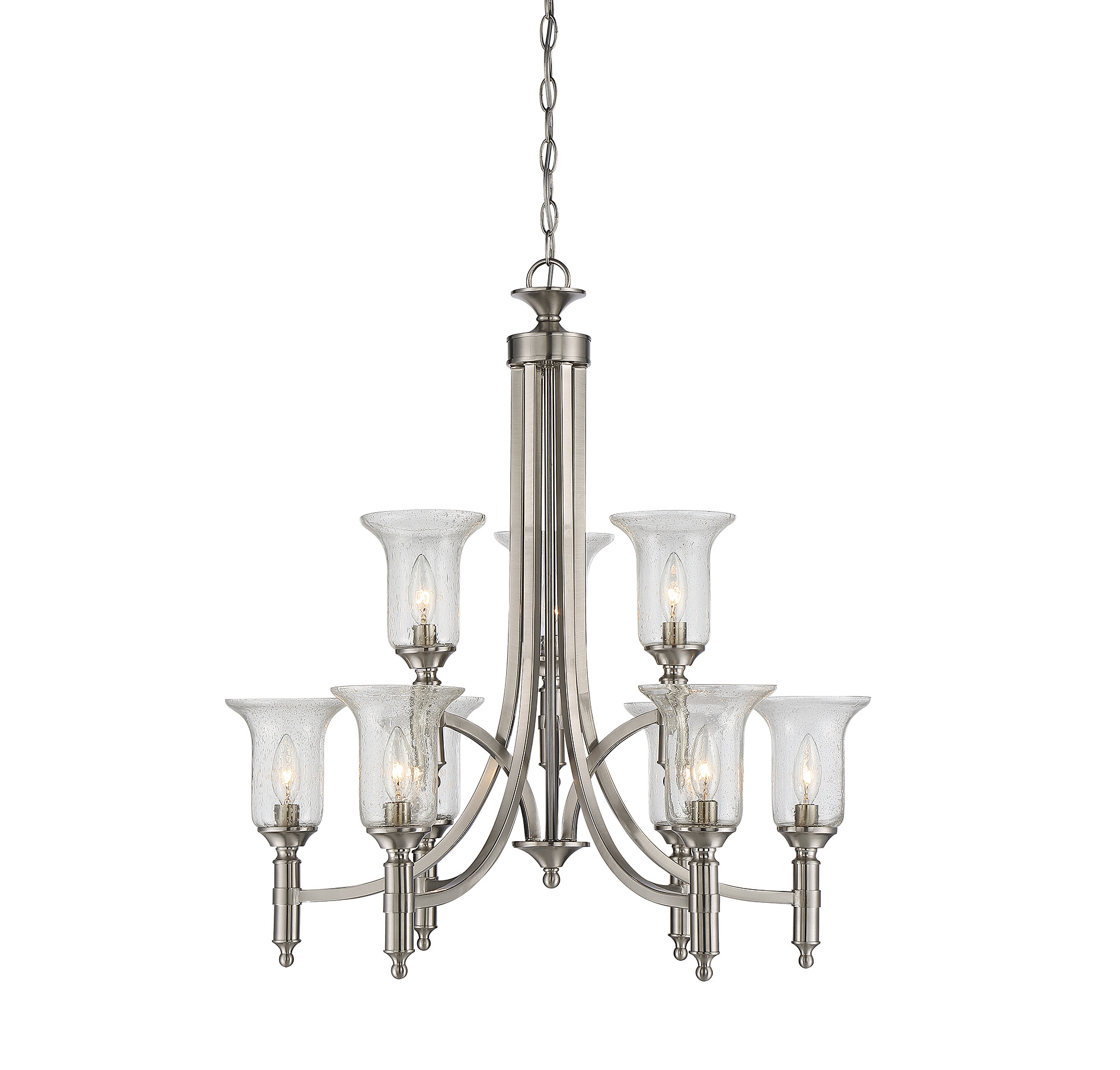 Savoy House Trudy 9-Light Chandelier in Satin Nickel