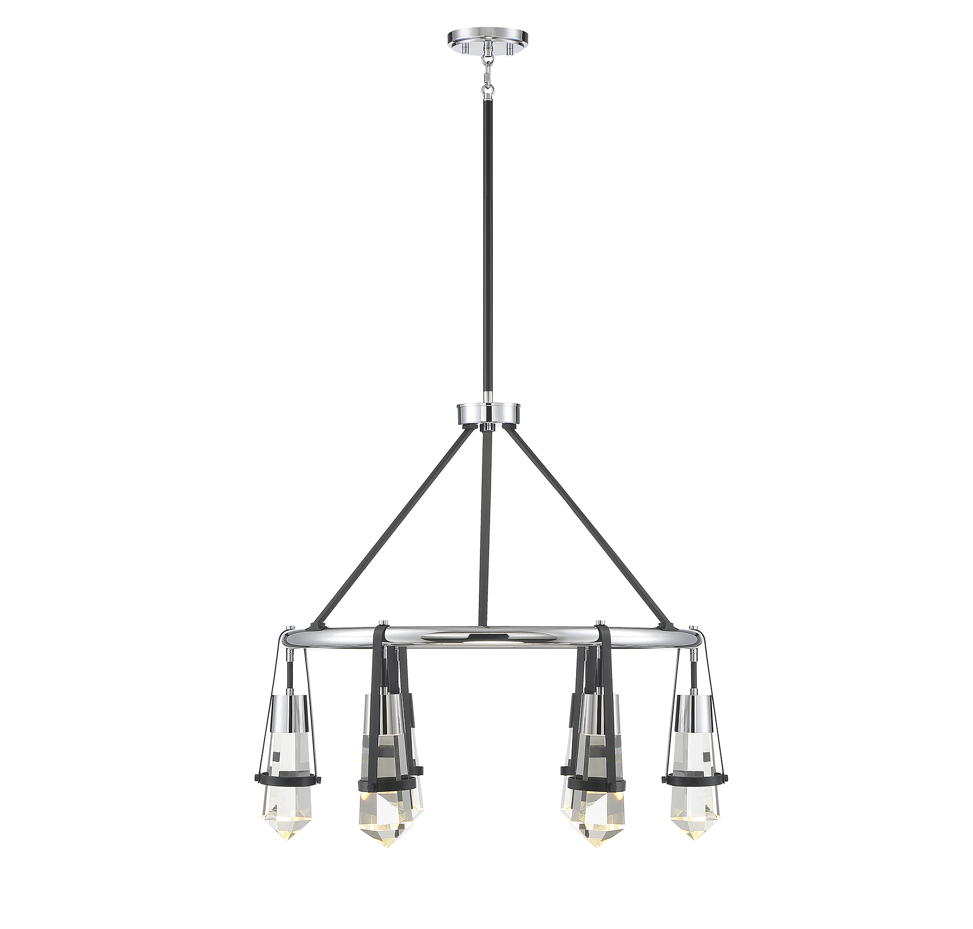 Savoy House Denali 6-Light Chandelier in Matte Black