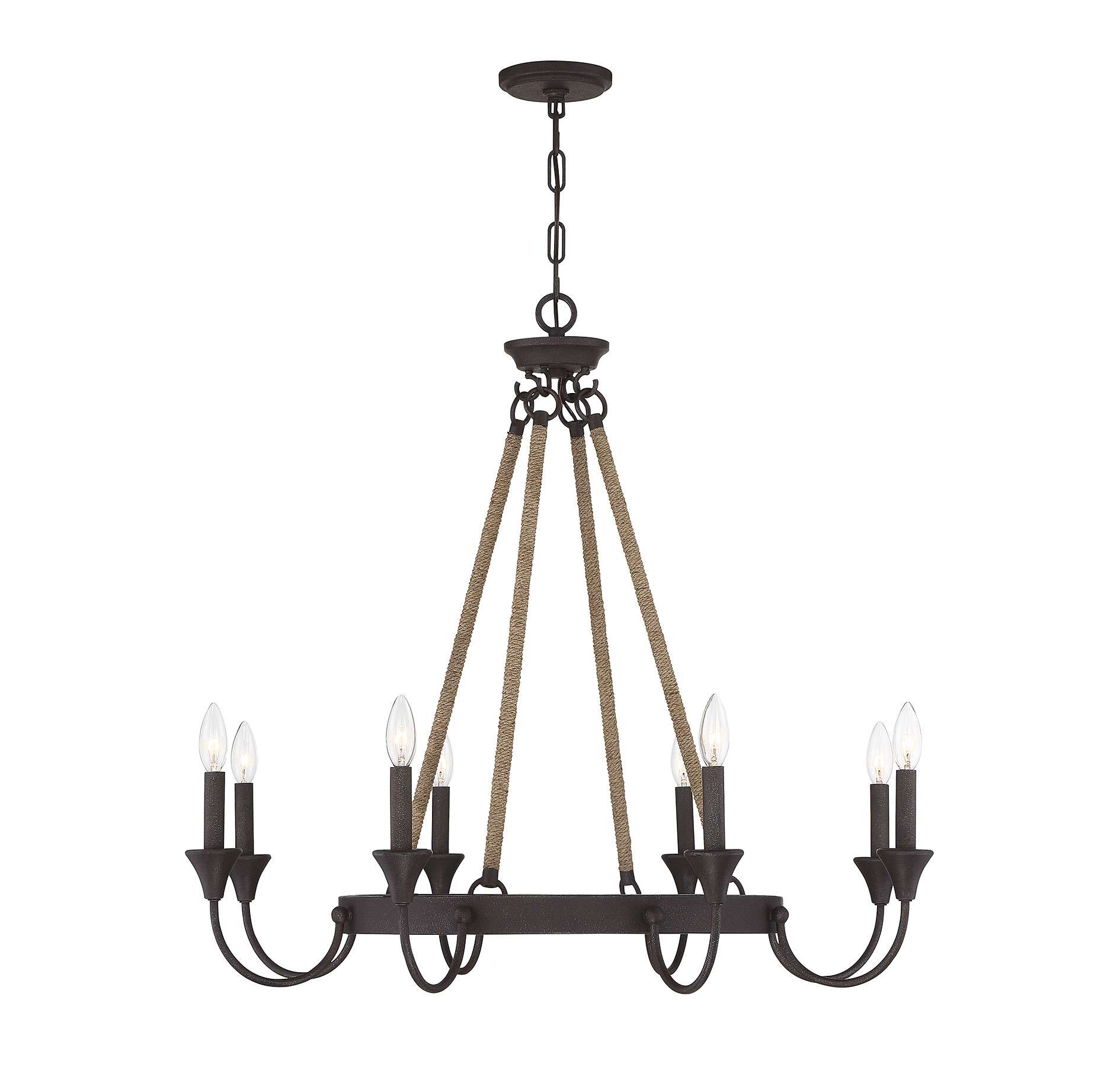 Savoy House Sienna 8-Light Chandelier in Artisan Rust