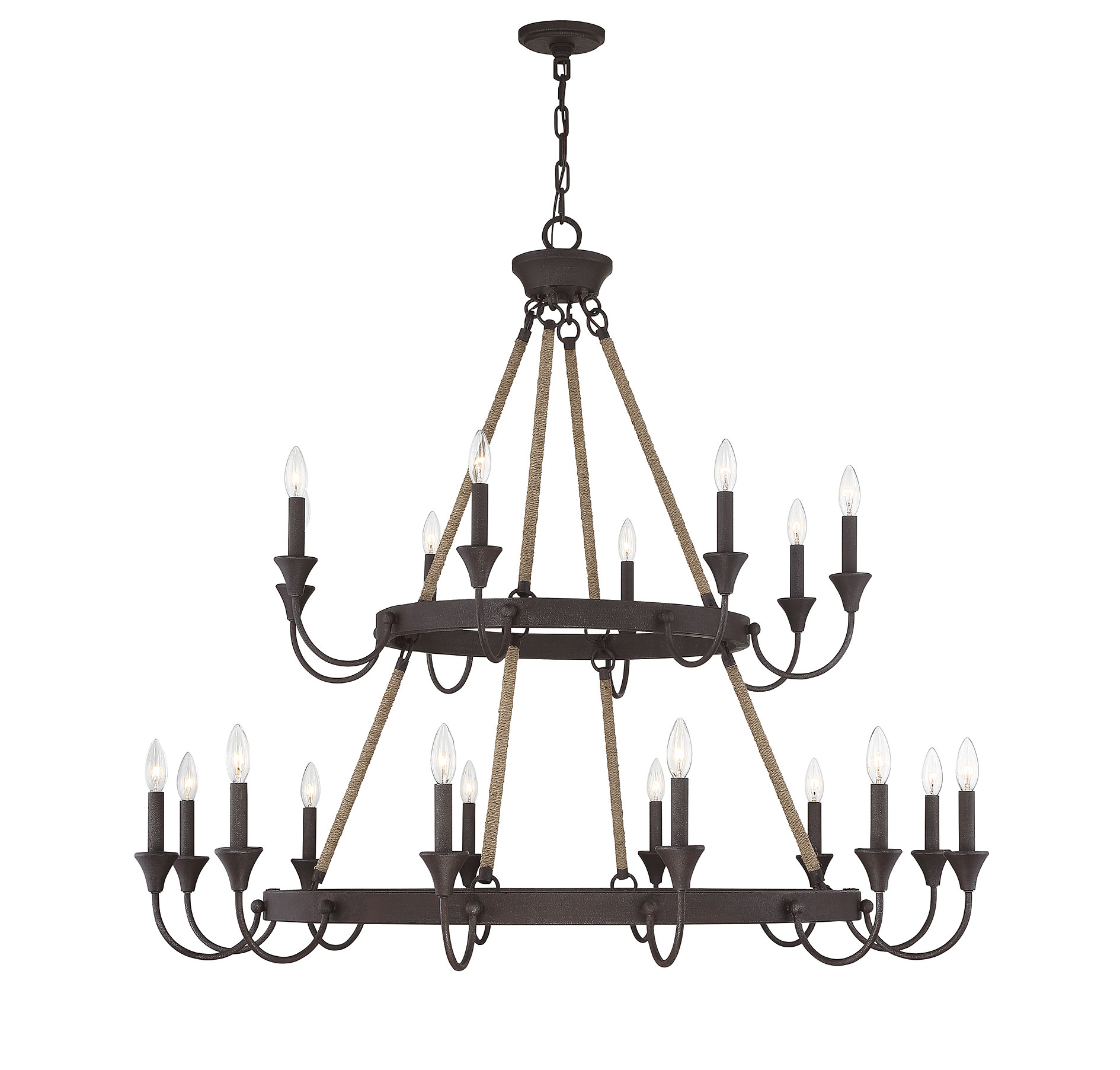 Savoy House Sienna 20-Light Chandelier in Artisan Rust