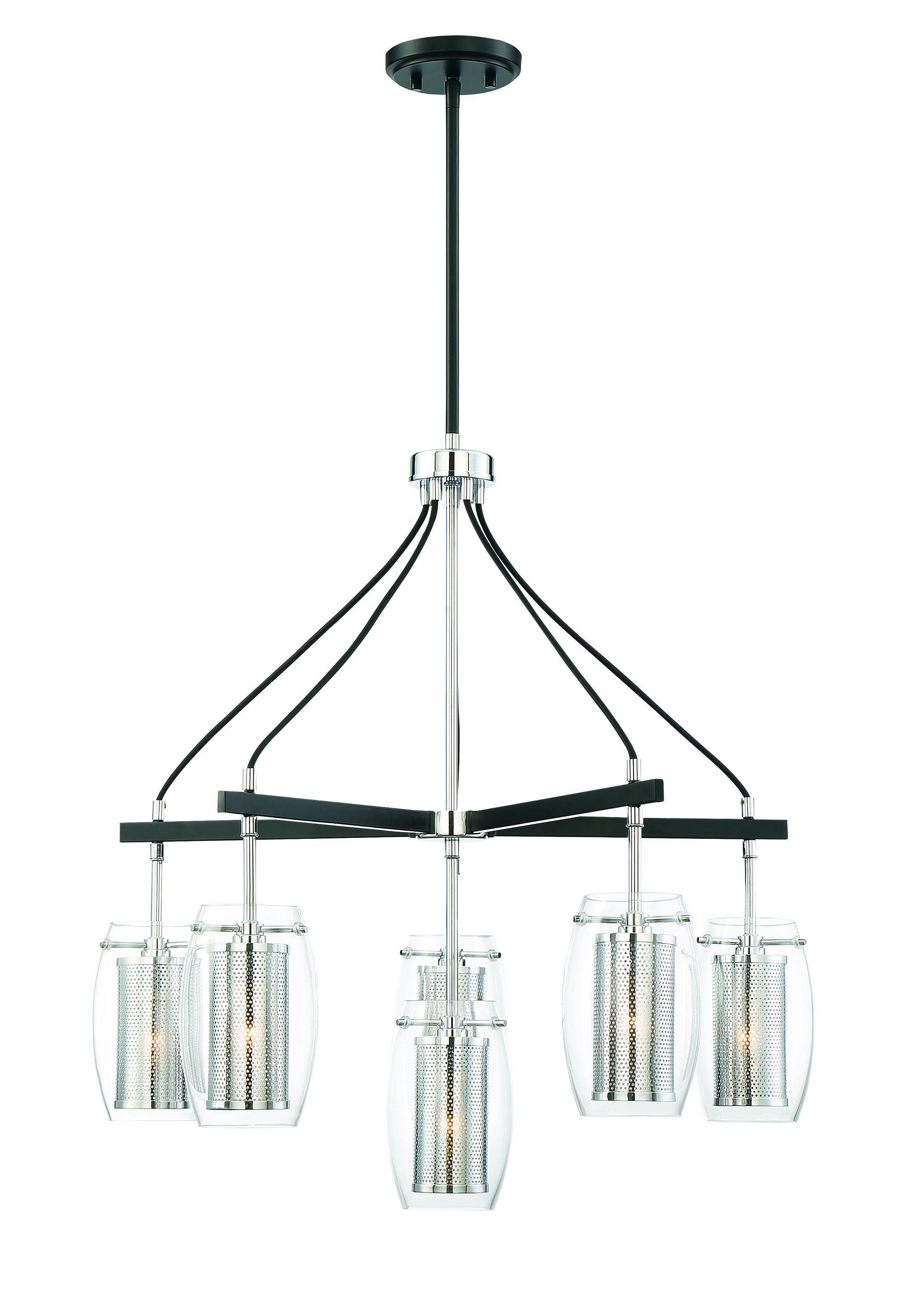 Savoy House Dunbar by Brian Thomas 6-Light Chandelier in Matte Black