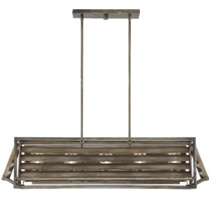 Savoy House Hartberg 5-Light Chandelier in Aged Driftwood