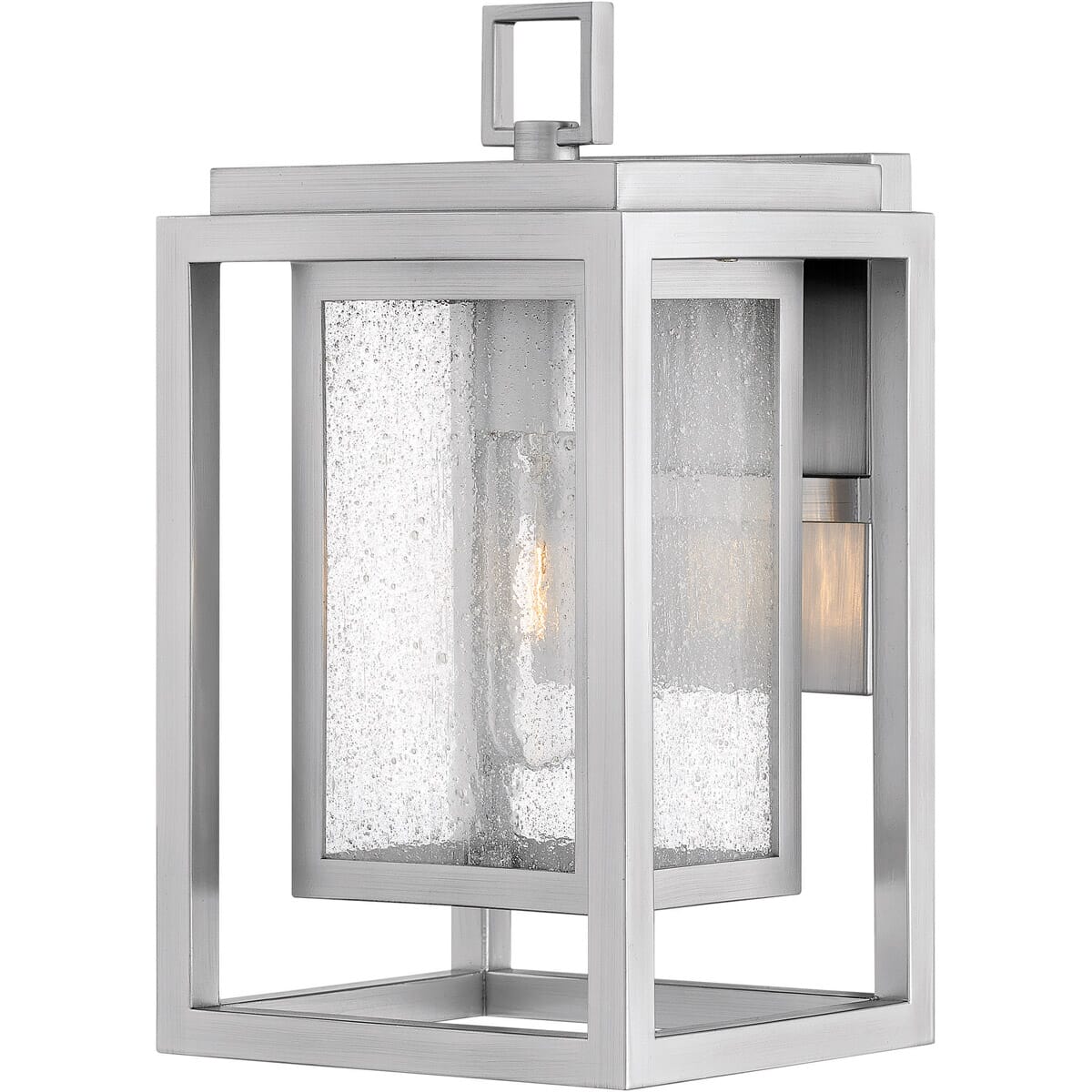 Hinkley Republic 1-Light Outdoor Small Wall Mount in Satin Nickel