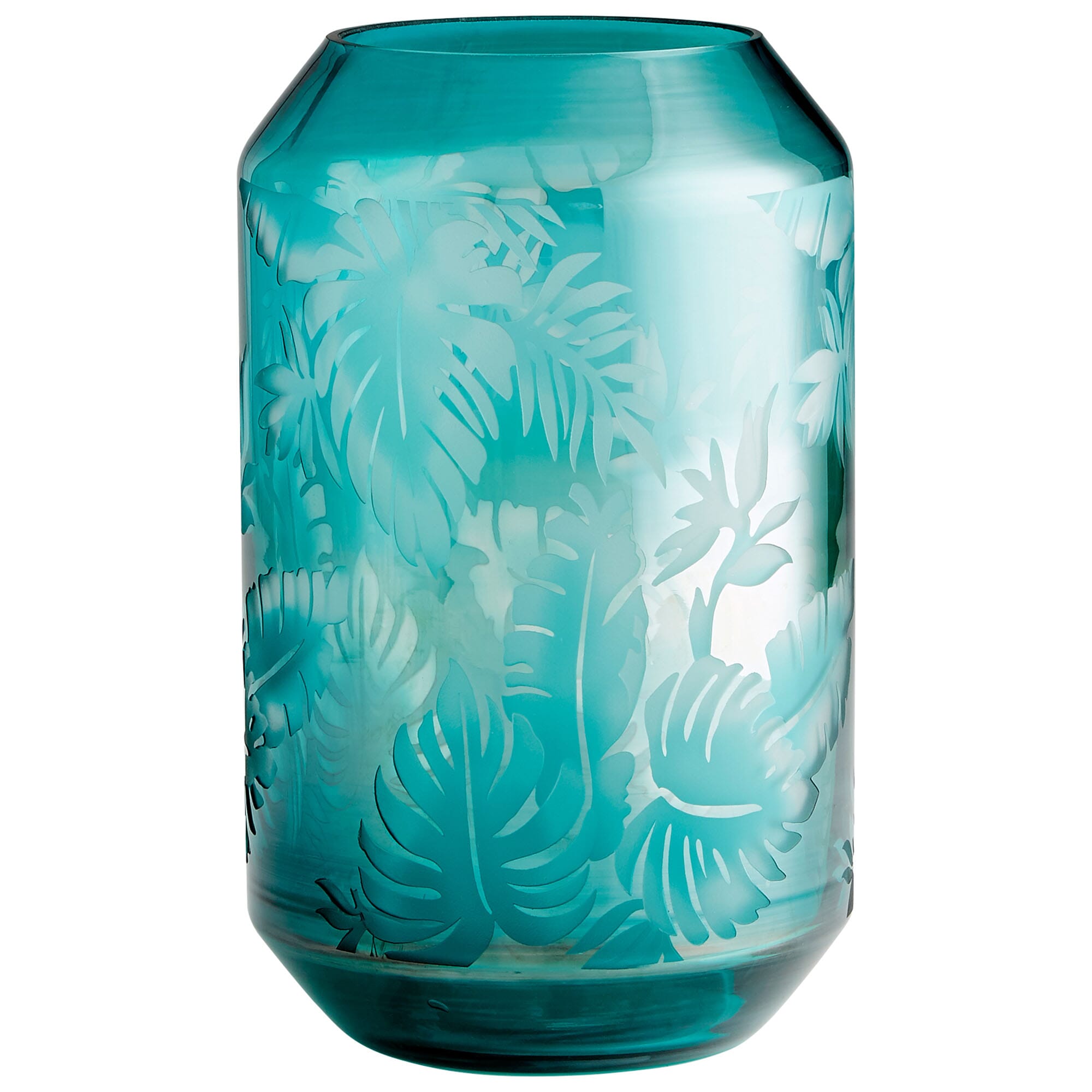 Cyan Design Large Sumatra Vase in Turquoise