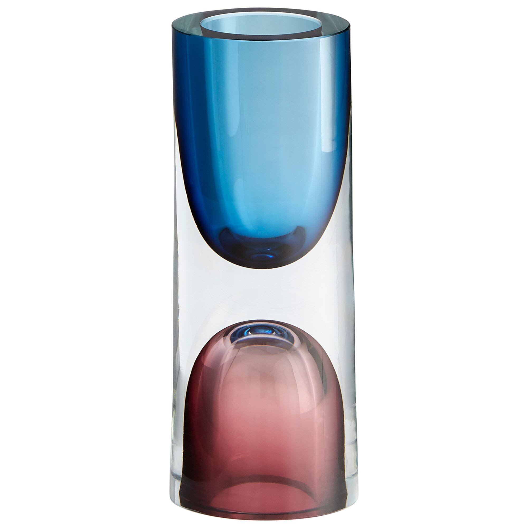 Cyan Design Small Majeure Vase in Purple And Blue