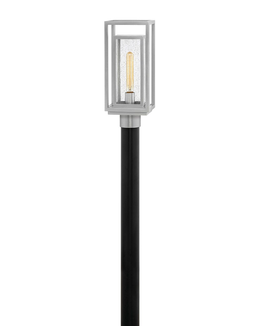 Hinkley Republic 17" Outdoor Post Light in Satin Nickel