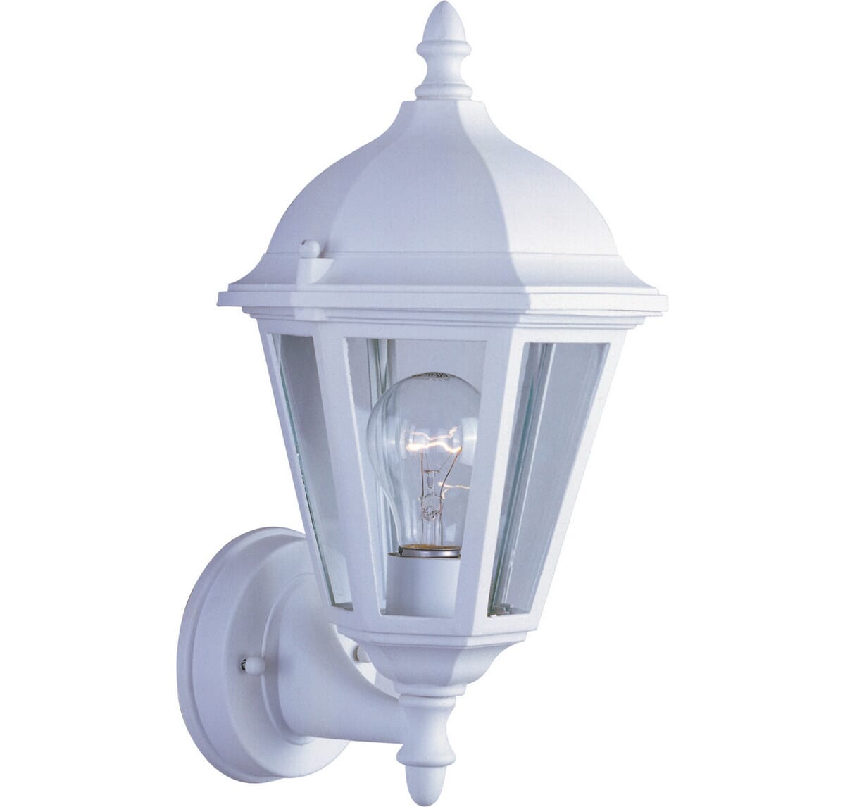 Maxim Lighting Westlake 15" Outdoor Clear Glass Wall Mount in White