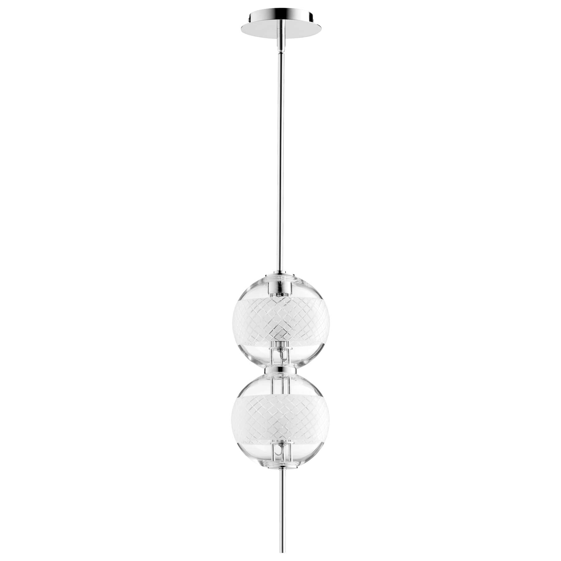 Cyan Design Peloton 2-Light Pendant Light in Polished Nickel