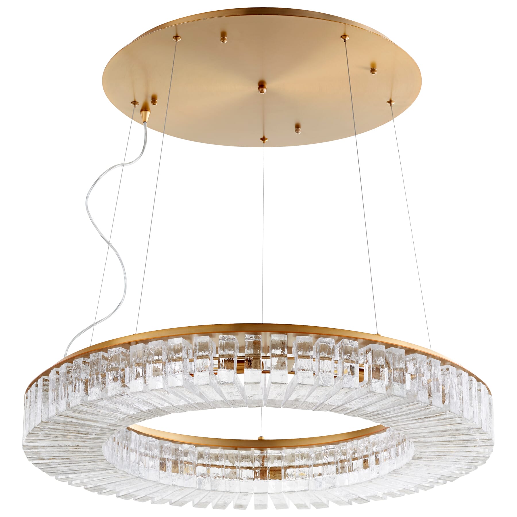 Cyan Design Kallick 10-Light Pendant Light in Aged Brass