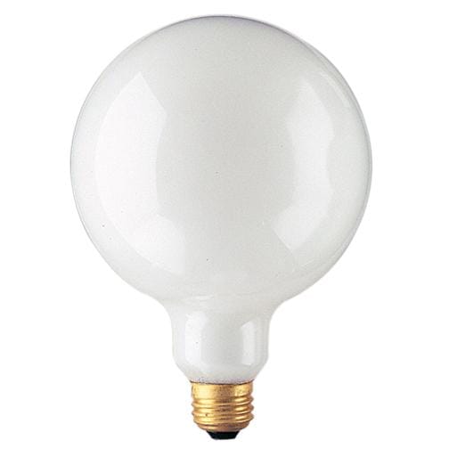 Bulbrite Incandescent G40 Medium 100W Dimmable Light Bulb in White - 12pack