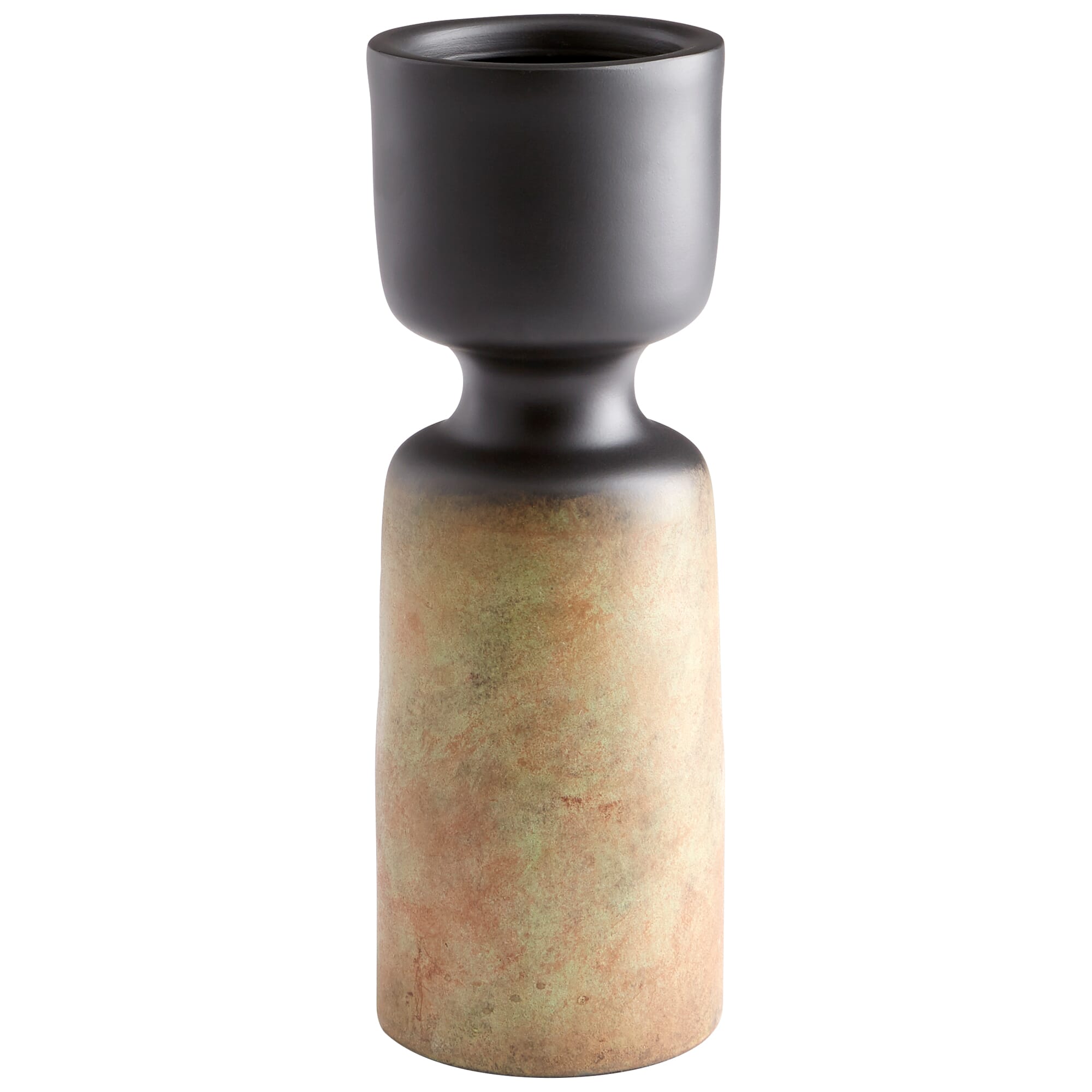 Cyan Design Small Chalice Vase in Rustic Patina