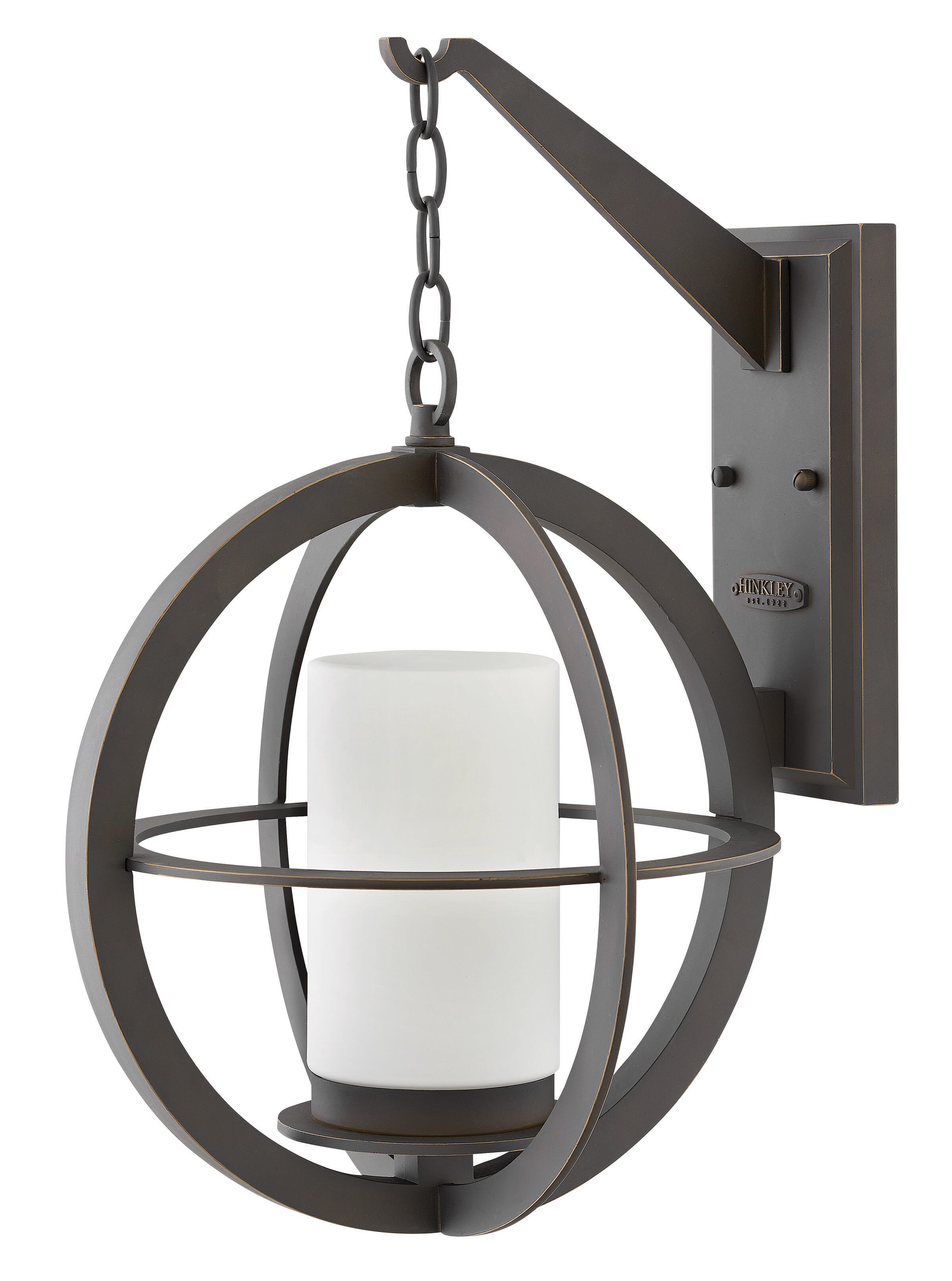 Hinkley Compass 1-Light Outdoor Large Wall Mount in Oil Rubbed Bronze