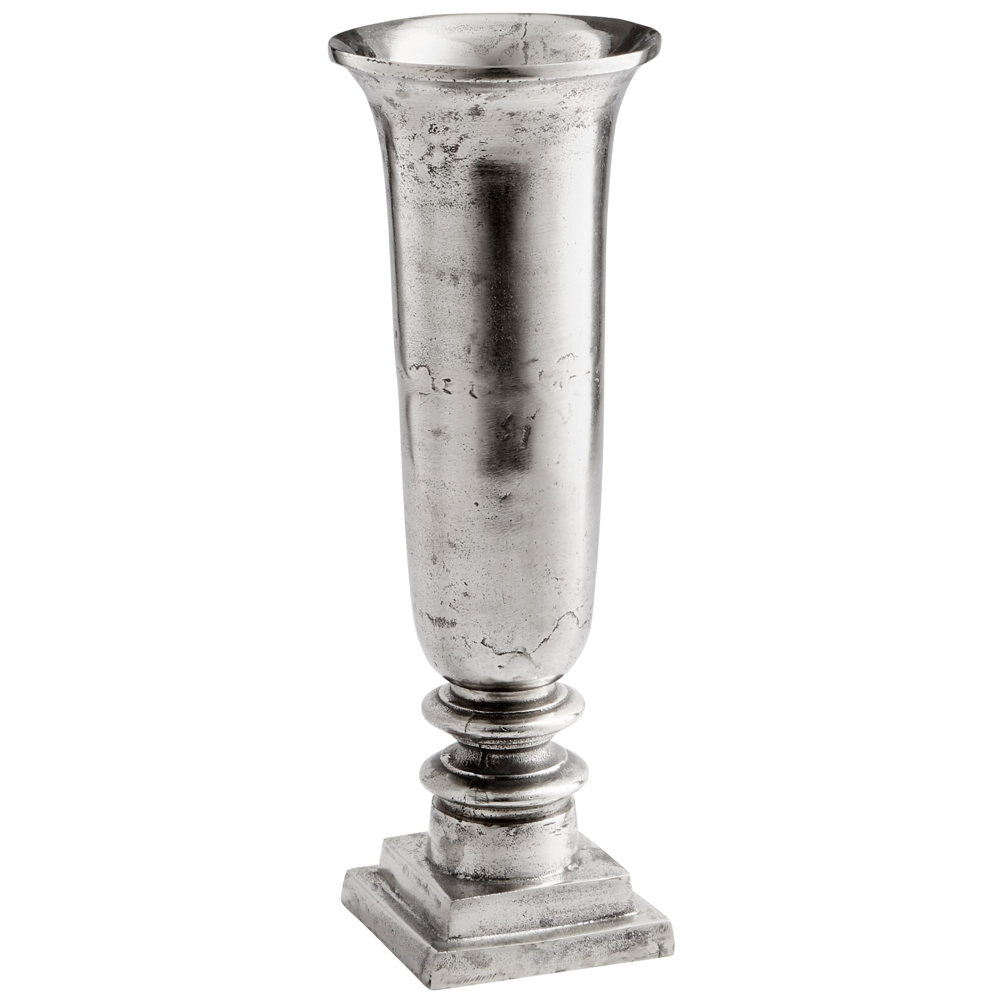 Cyan Design Small Relic Vase in Raw Nickel