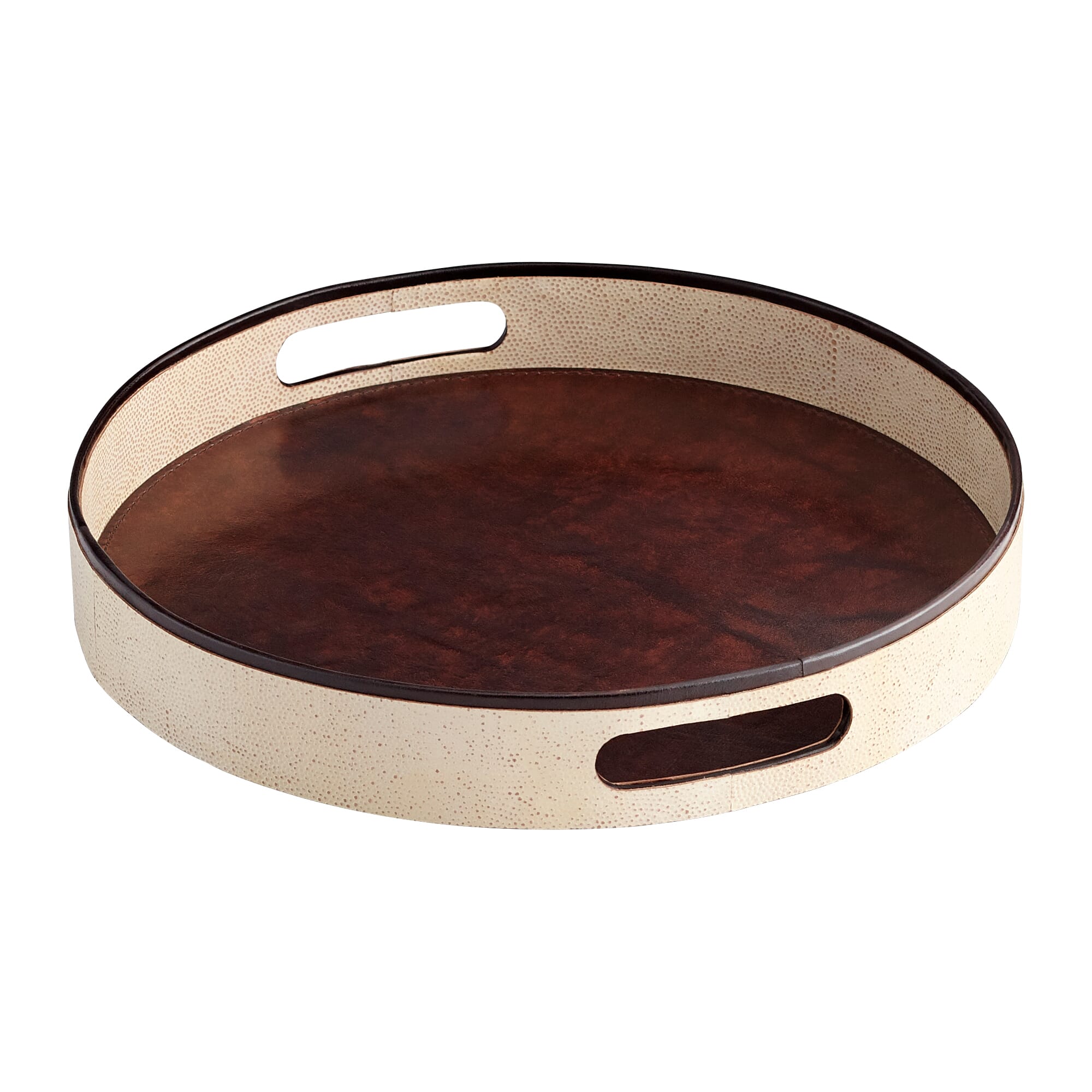 Cyan Design Small Marriot Tray in Beige And Brown