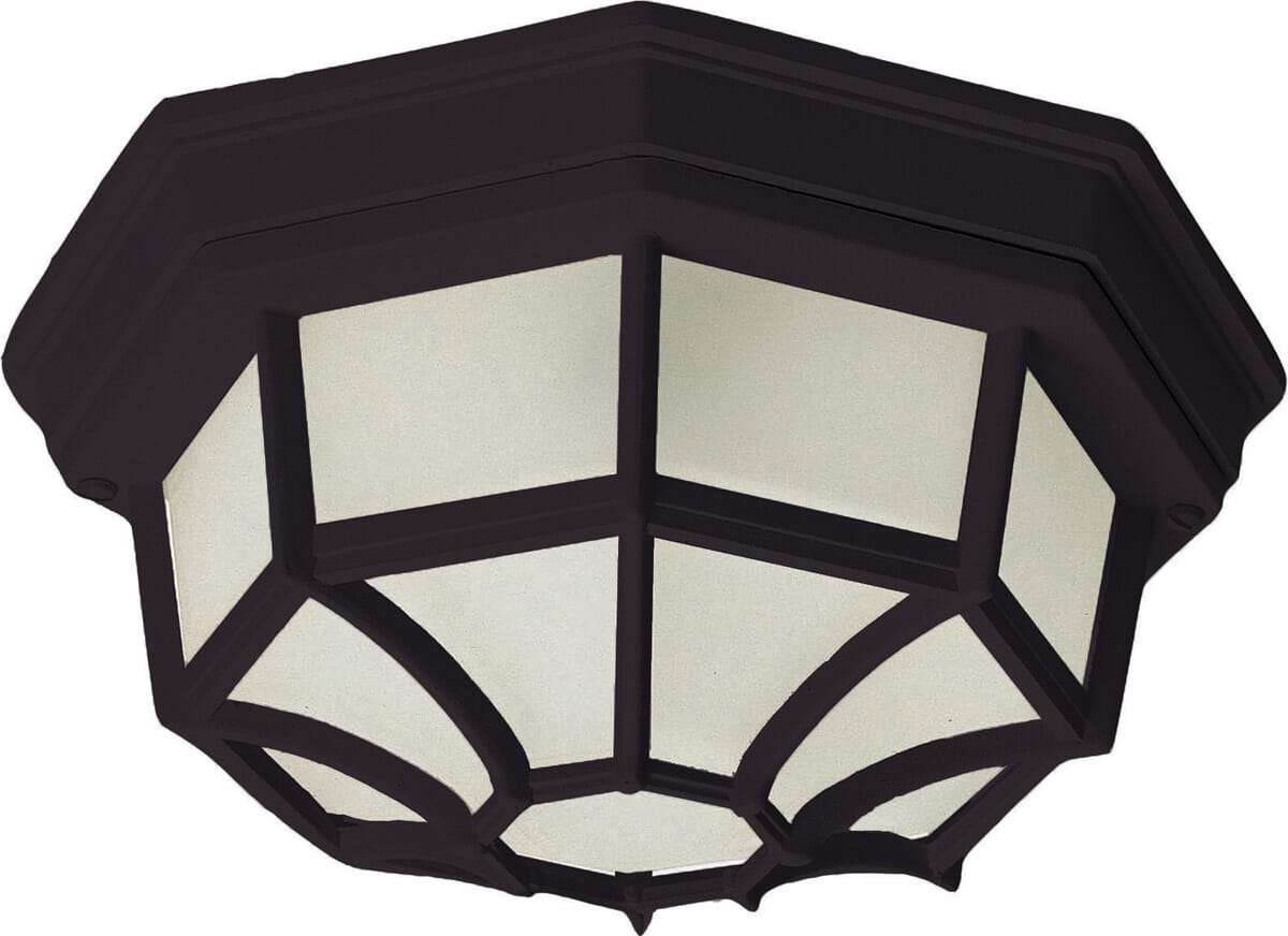 Maxim Lighting Crown Hill 2-Lt 4.5" Outdoor Ceiling Mt, Black