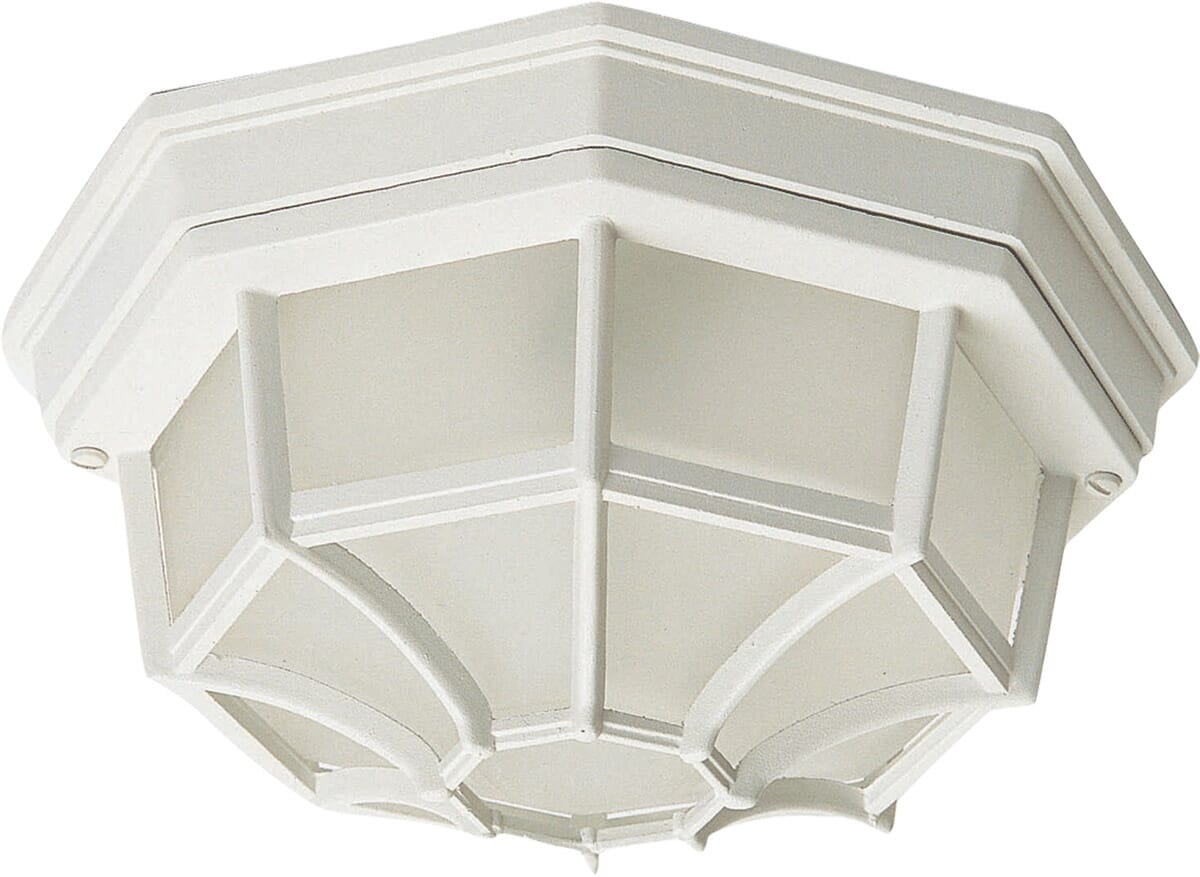 Maxim Lighting Crown Hill 2-Lt 4.5" Outdoor Ceiling Mt, White