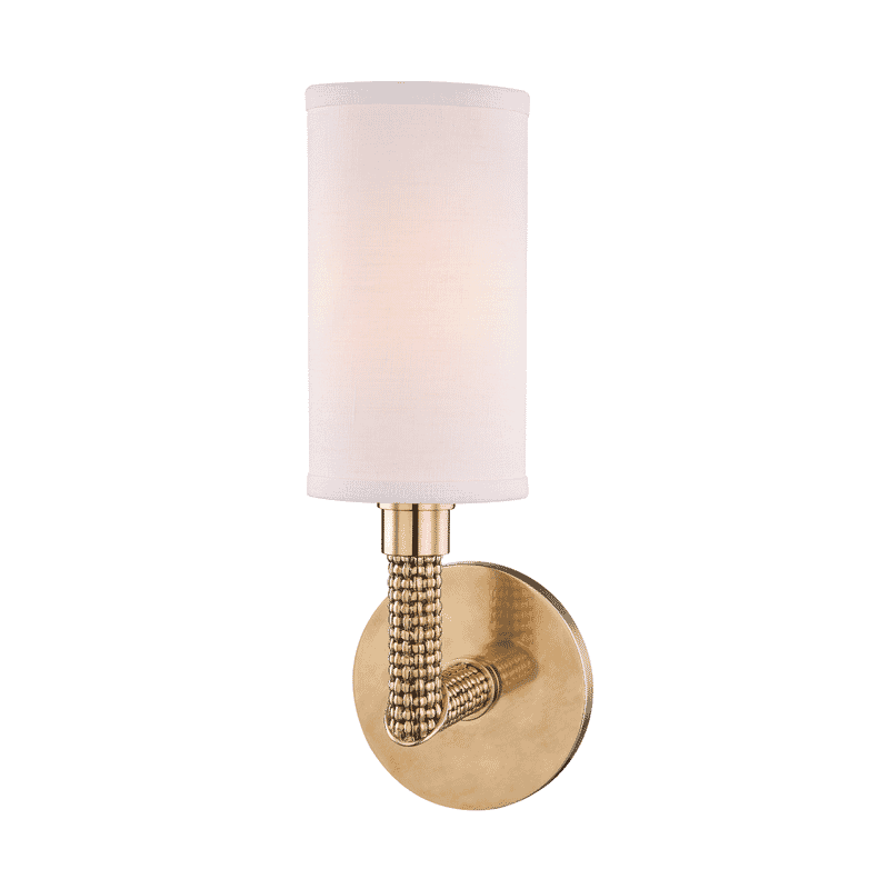 Hudson Valley Dubois 13" Wall Sconce in Aged Brass