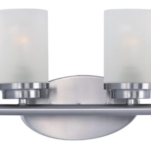 Maxim Lighting Corona 2-Light Bathroom Vanity Light in Satin Nickel