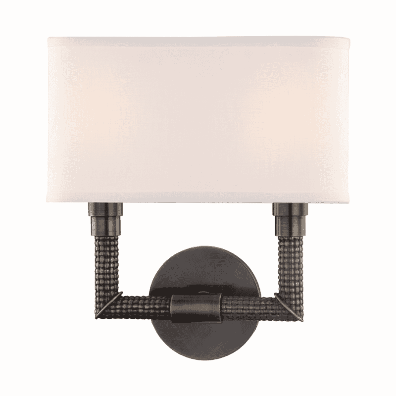 Hudson Valley Dubois 2-Light 13" Wall Sconce in Distressed Bronze