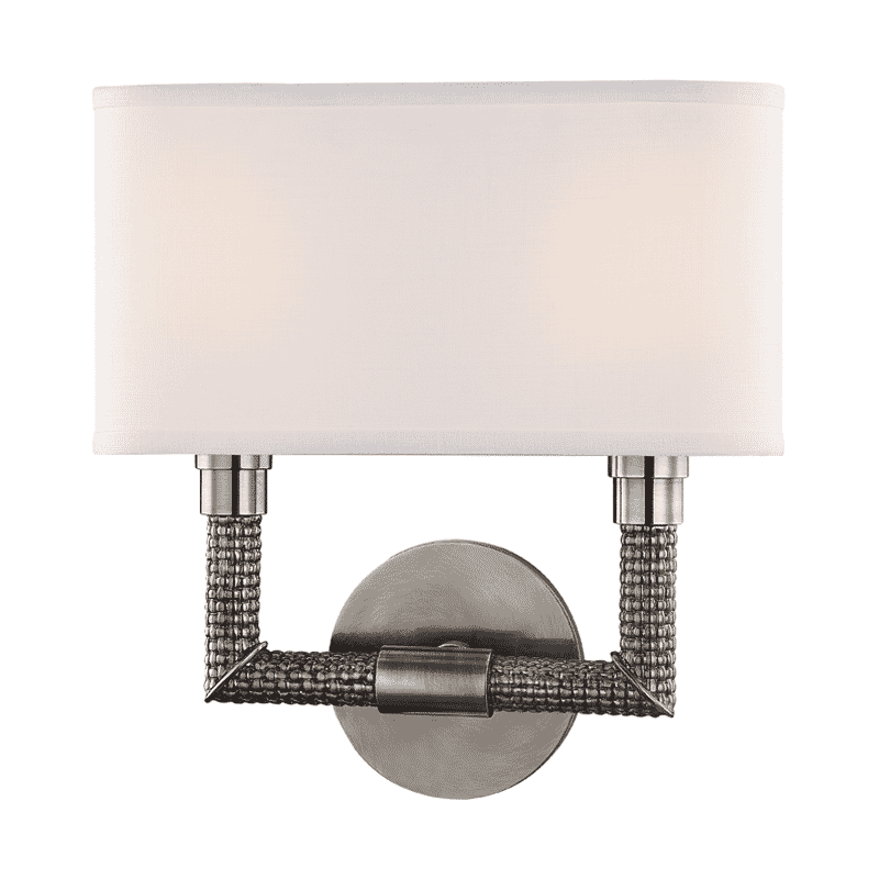 Hudson Valley Dubois 2-Light 13" Wall Sconce in Historical Nickel