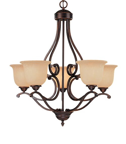 Millennium Lighting Courtney Lakes 5-Light Chandelier in Rubbed Bronze