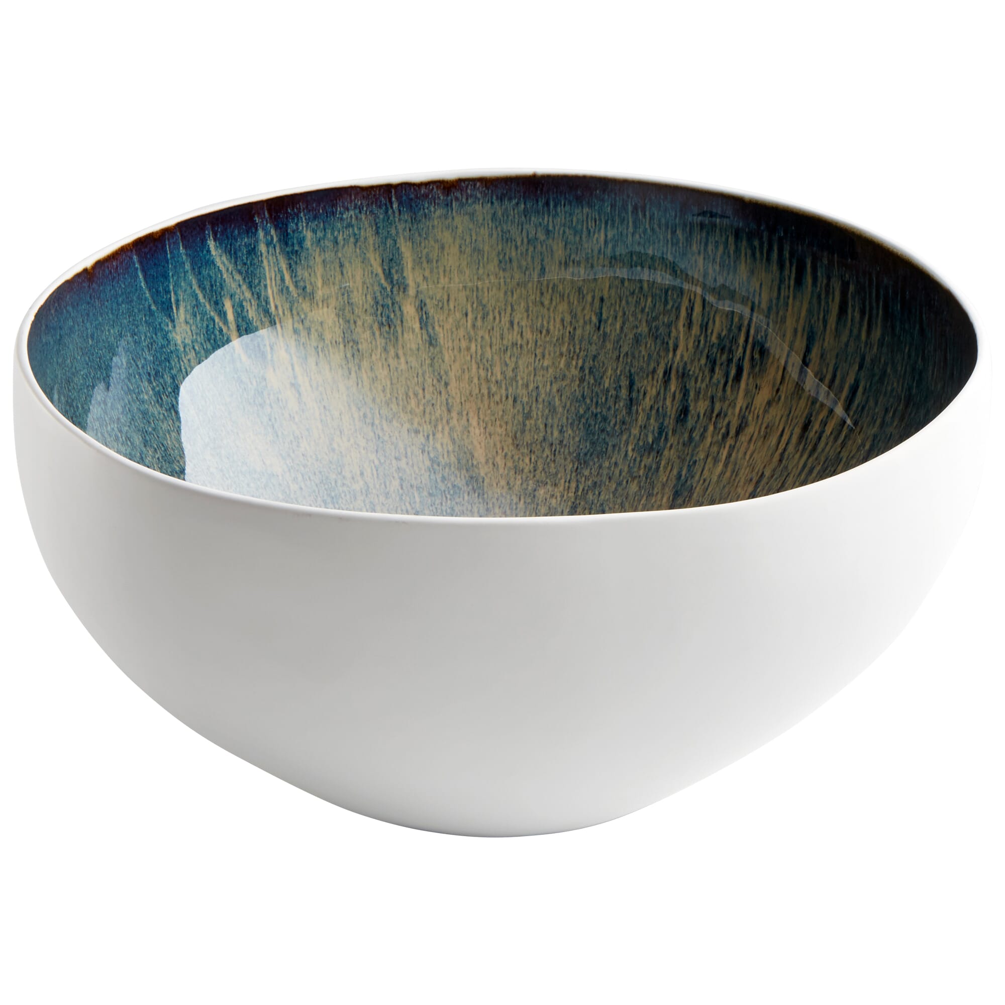 Cyan Design Large Android Bowl in White And Oyster