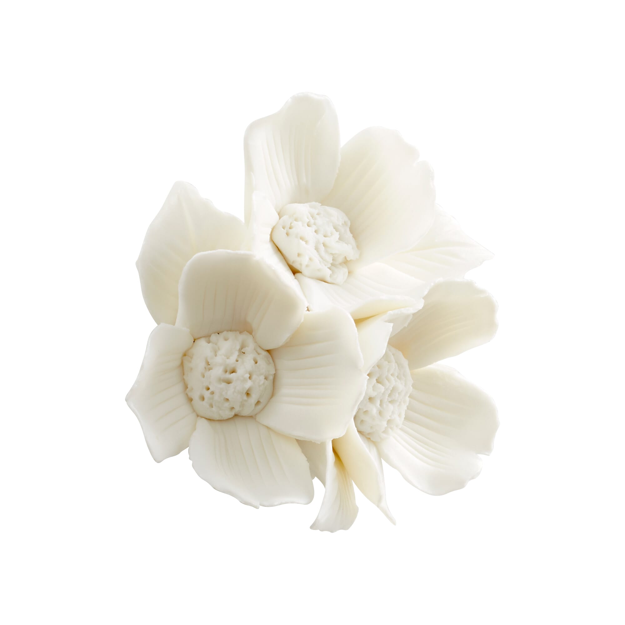 Cyan Design Flower Wall Decor in White