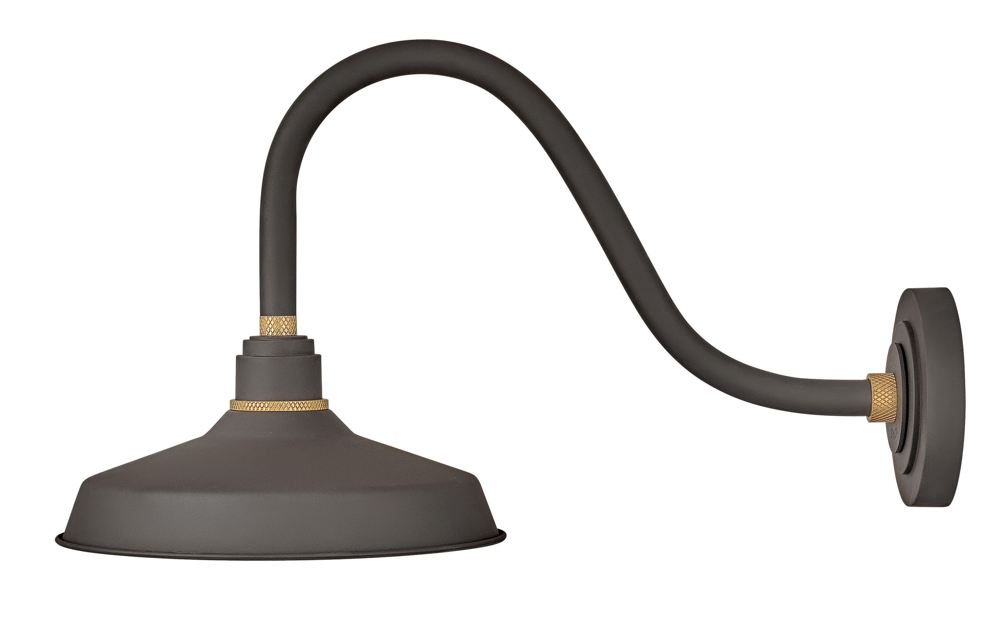 Hinkley Foundry 14" Outdoor Wall Light in Museum Bronze
