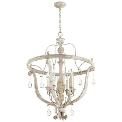 Cyan Design Baton 8-Light Chandelier in Weathered Grey