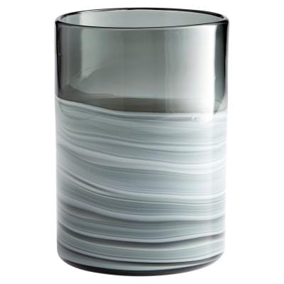 Cyan Design Torrent Vase in White And Silver