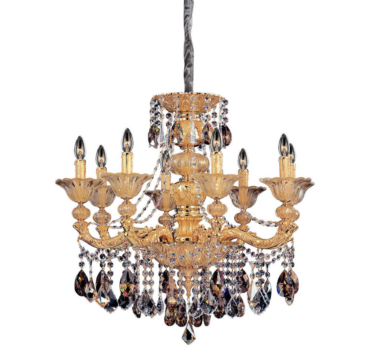 Allegri Mendelssohn 8-Light Traditional Chandelier in Two Tone Gold - 24K