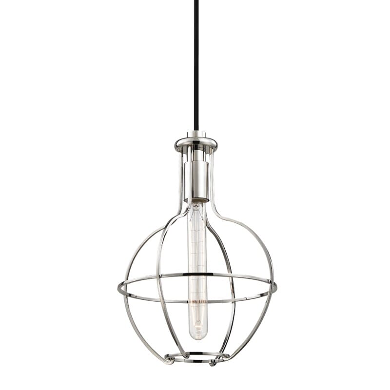 Hudson Valley Colebrook 14" Pendant Light in Polished Nickel