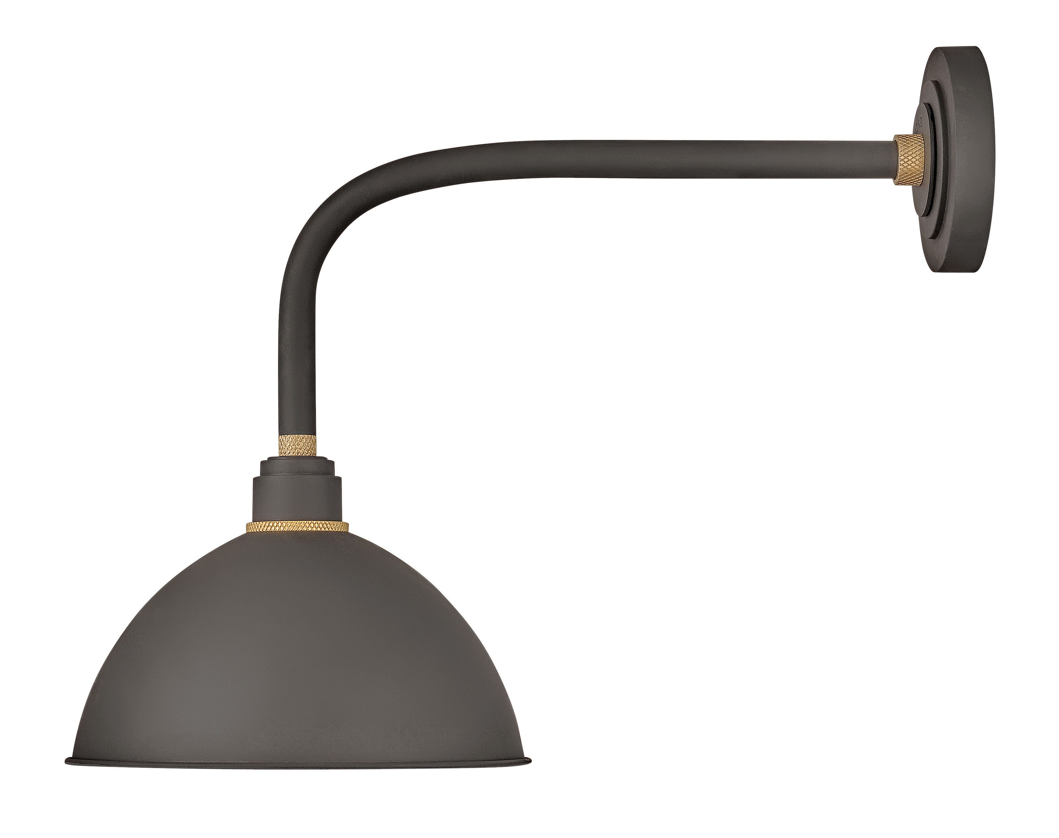 Hinkley Foundry 19" Outdoor Wall Light in Museum Bronze