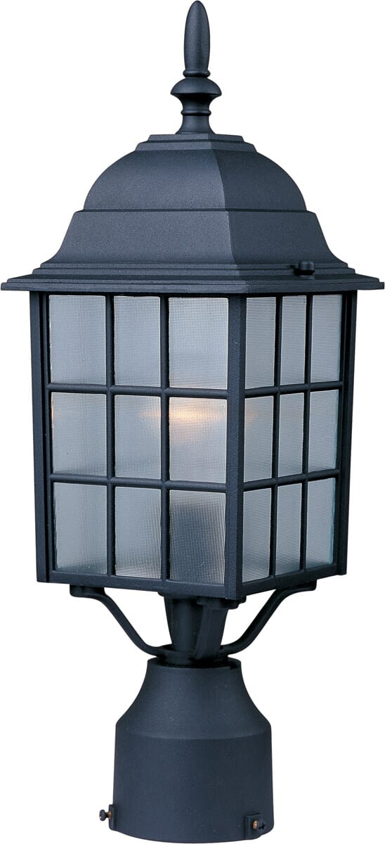 Maxim Lighting North Church 17" Outdoor Post Mount in Black