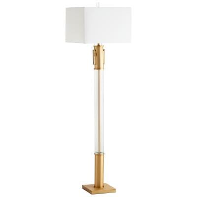 Cyan Design Palazzo 65" Floor Lamp in Aged Brass