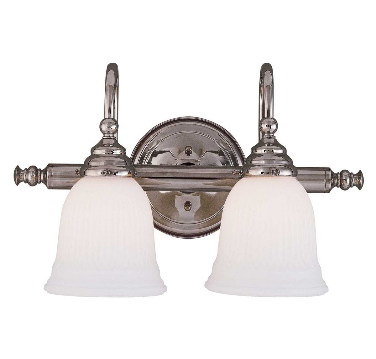 Savoy House Brunswick 2-Light Bathroom Vanity Light in Chrome