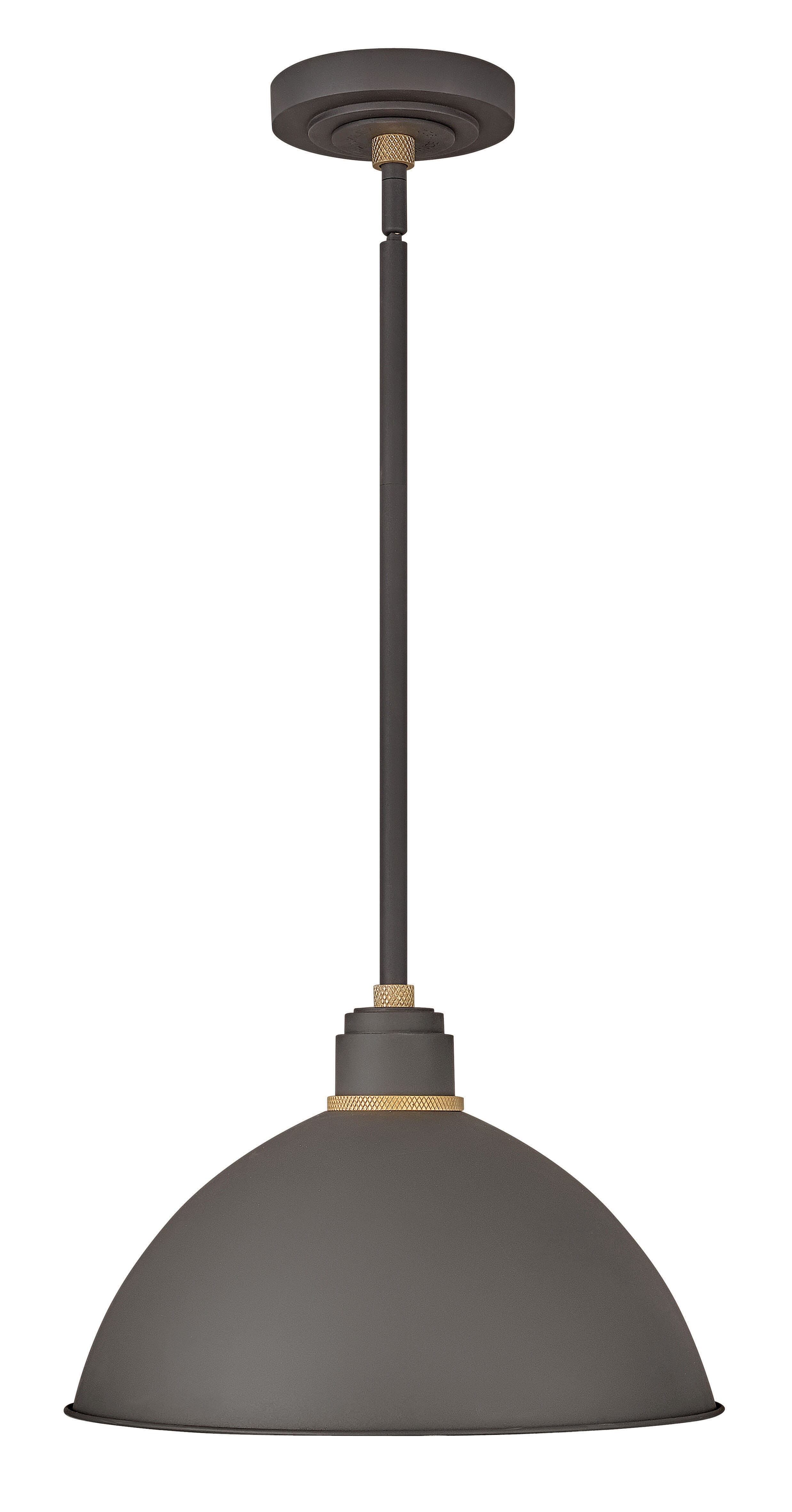 Hinkley Foundry 11" Outdoor Pendant Light in Museum Bronze